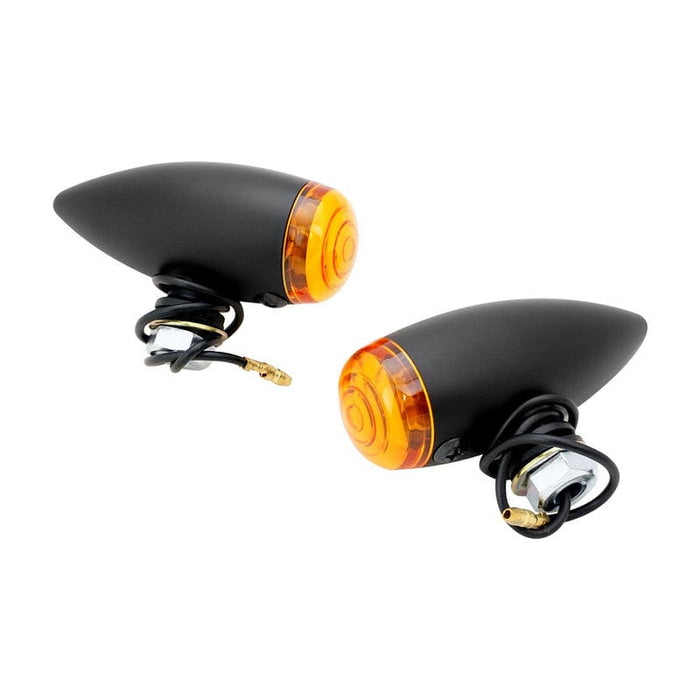 Attitude Inc Attitude Inc Turn Signal Indicator , Bullet Retro , Aluminium Black,  For Harley Customs, Set Attitude Inc Turn Signal Indicator , Bullet Retro , Aluminium Black,  For Harley Customs, Set Autofit