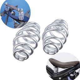 Attitude Inc Attitude Inc Universal 3 Inch Chrome Motorcycle Solo Seat Springs For Harley Chopper Bobber, Pair Attitude Inc Universal 3 Inch Chrome Motorcycle Solo Seat Springs For Harley Chopper Bobber, Pair Autofit