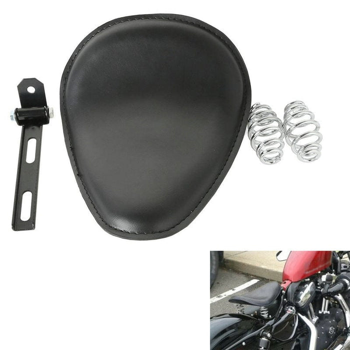 Attitude Inc Attitude Inc Universal Solo Seat Saddle and Bracket kit , Low Profile Smooth Black Leather For Harley Kit Attitude Inc Universal Solo Seat Saddle and Bracket kit , Low Profile Smooth Black Leather For Harley Kit Autofit
