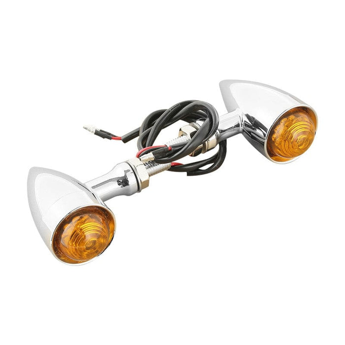 Attitude Inc Attitude Inc Universal Turn Signal Indicator, Bullet Retro, LED, Billet Aluminium Chrome, For Harley Customs, Set Attitude Inc Universal Turn Signal Indicator, Bullet Retro, LED, Billet Aluminium Chrome, For Harley Customs, Set Autofit