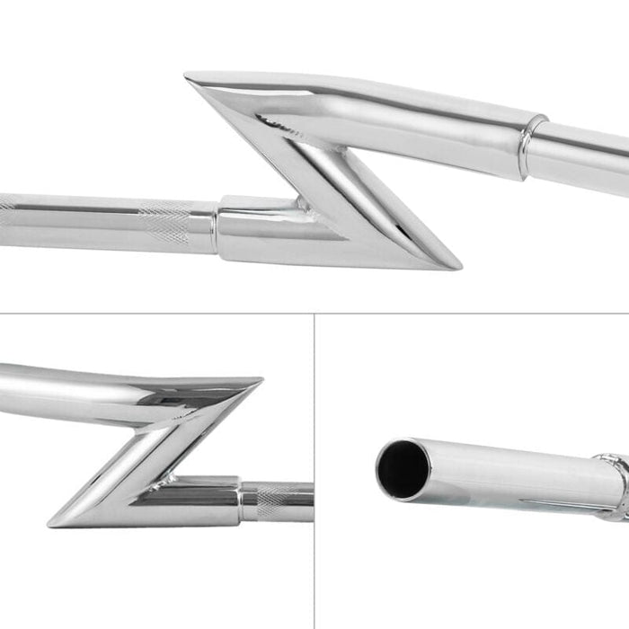 Attitude Inc Attitude Inc Zee Bar, Handlebar 1-1/4 in, Chrome, For Harley  Softail Sportster Fat Boy Dyna, Each Attitude Inc Zee Bar, Handlebar 1-1/4 in, Chrome, For Harley  Softail Sportster Fat Boy Dyna, Each Autofit