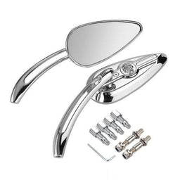 Attitude Inc Attitude Rear View Mirror Set, Universal, Custom Chrome Skull Type for Harley, Set Attitude Rear View Mirror Set, Universal, Custom Chrome Skull Type for Harley, Set Autofit