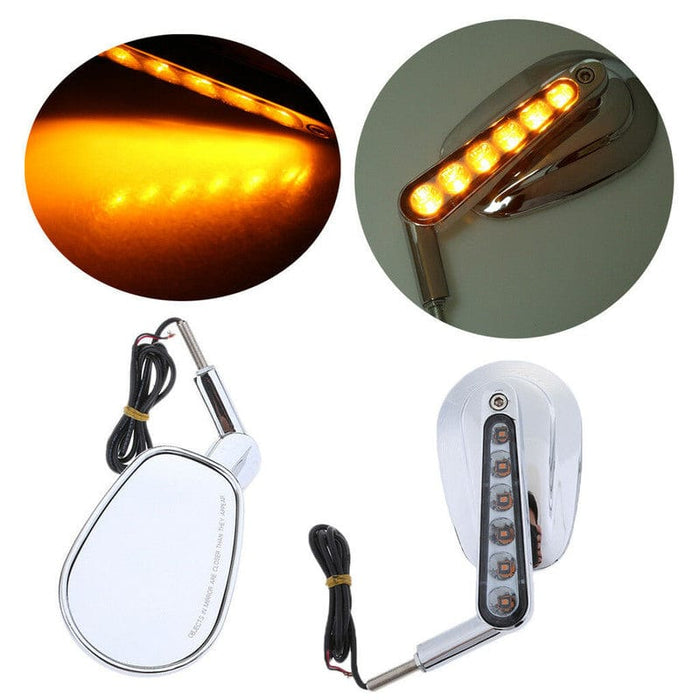 Attitude Inc Attitude Rearview Mirror & LED Turn Signals Combo, Chrome For Harley VROD 2009-2017, Pair Attitude Rearview Mirror & LED Turn Signals Combo, Chrome For Harley VROD 2009-2017, Pair Autofit