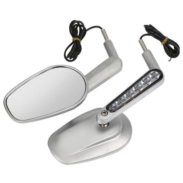 Attitude Inc Attitude Rearview Mirror & LED Turn Signals Combo, Satin Finish For Harley VROD 2009-2017, Pair Attitude Rearview Mirror & LED Turn Signals Combo, Satin Finish For Harley VROD 2009-2017, Pair Autofit