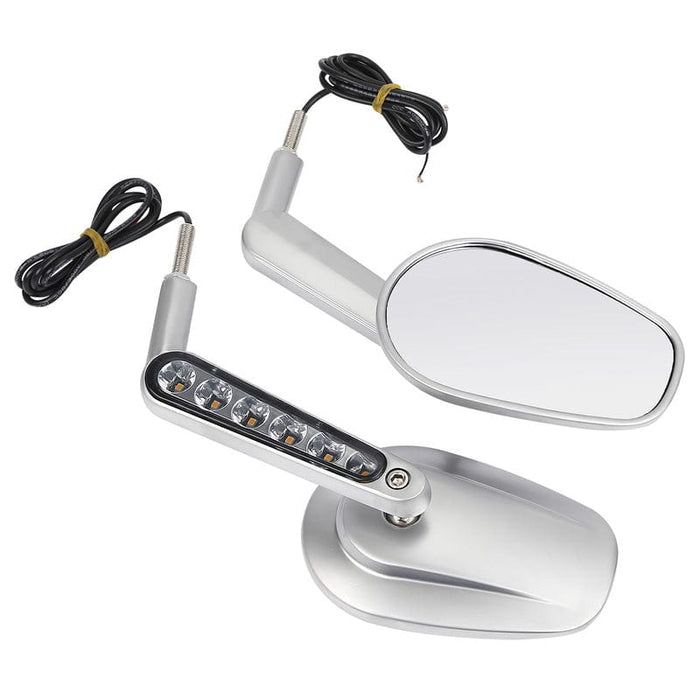 Attitude Inc Attitude Rearview Mirror & LED Turn Signals Combo, Satin Finish For Harley VROD 2009-2017, Pair Attitude Rearview Mirror & LED Turn Signals Combo, Satin Finish For Harley VROD 2009-2017, Pair Autofit