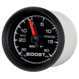 AUTOMETER 2-1/16", Full Sweep, Mechanical, 30 In. Hg/20 psi ES Series Boost/Vacuum Gauge AU5907 Autofit