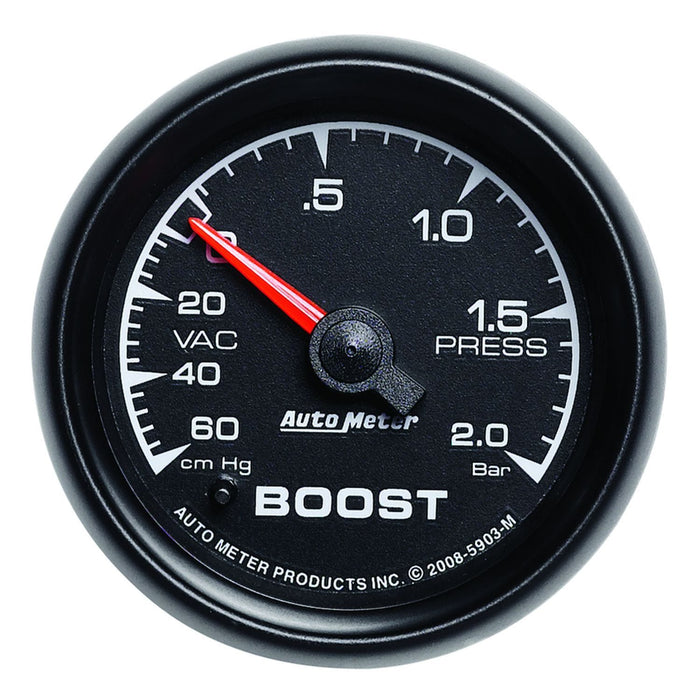 AUTOMETER 2-1/16", Full Sweep, Mechanical, 30 In Hg./30 PSI ES Series Boost/Vacuum Gauge AU5903 Autofit