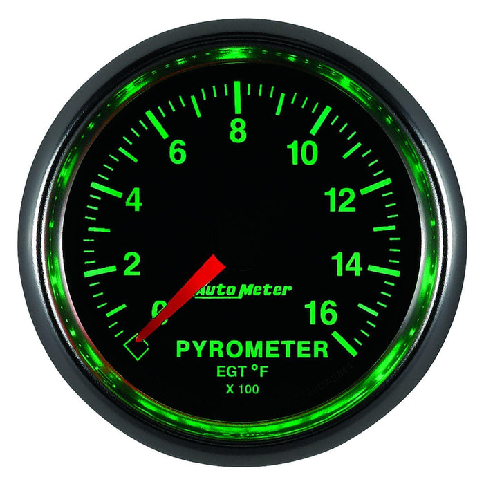AUTOMETER 2-1/16", In-Dash, Full Sweep Electric, 0 - 1600°F GS Series Pyrometer Gauge AU3844 Autofit