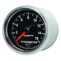 AUTOMETER 2-1/16", In-Dash, Full Sweep Electric, 0 - 1600°F GS Series Pyrometer Gauge AU3844 Autofit