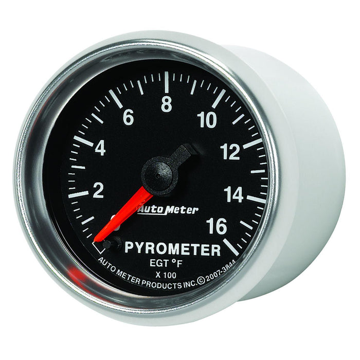 AUTOMETER 2-1/16", In-Dash, Full Sweep Electric, 0 - 1600°F GS Series Pyrometer Gauge AU3844 Autofit