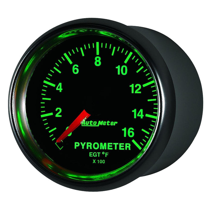 AUTOMETER 2-1/16", In-Dash, Full Sweep Electric, 0 - 1600°F GS Series Pyrometer Gauge AU3844 Autofit