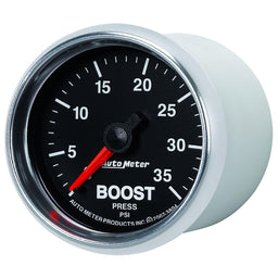 AUTOMETER 2-1/16", In-Dash, Full Sweep Mechanical, 0-35 psi GS Series Boost Gauge AU3804 Autofit