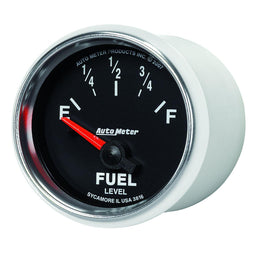 AUTOMETER 2-1/16", In-Dash, Short Sweep Electric, 240 ohms Empty/33 ohms Full GS Series Fuel Level Gauge AU3816 Autofit
