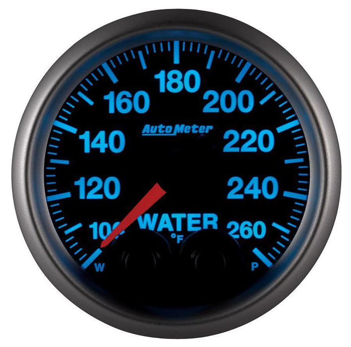 AUTOMETER 2-1/16", Programmable Warning Function, 100-260°F Elite Series Water Temperature Gauge AU5654 Autofit