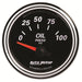 AUTOMETER 2-1/16", Short Sweep Electric, 0-100 psi Designer Black II Oil Pressure Gauge AU1228 Autofit