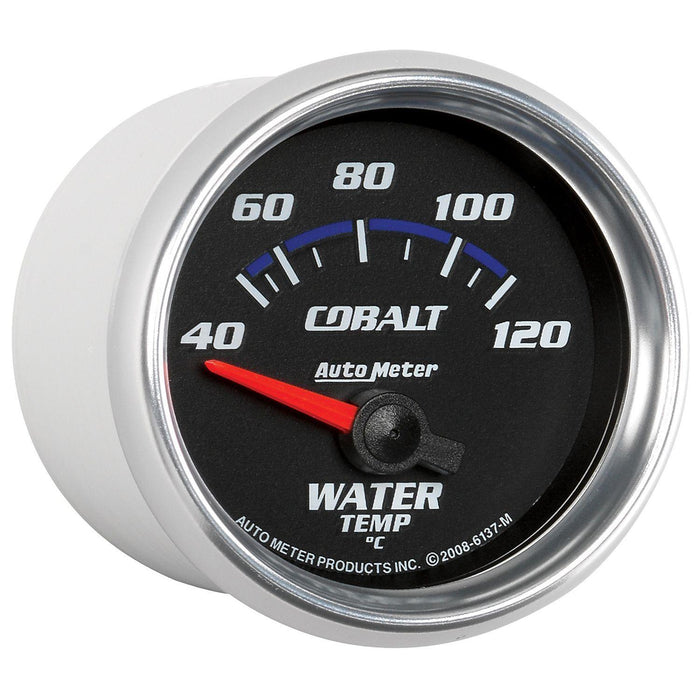 AUTOMETER 2-1/16", Short Sweep Electric, 40-120°C Cobalt Series Water Temperature Gauge AU6137-M Autofit