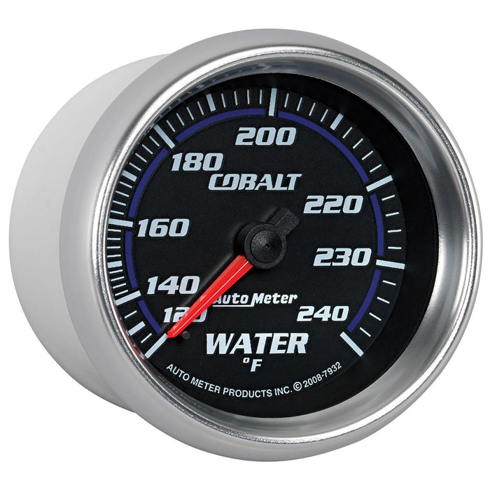 AUTOMETER 2-5/8", Full Short Sweep Mechanical, 120-240°F Cobalt Series Water Temperature Gauge AU7932 Autofit
