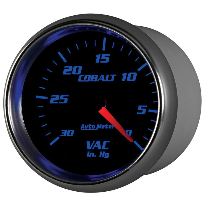 AUTOMETER 2-5/8", Full Sweep Mechanical, 0-30 In. Hg Cobalt Series Vacuum Gauge AU7984 Autofit