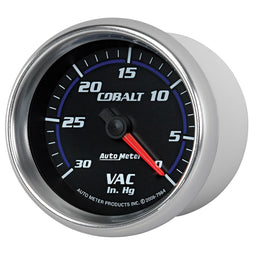 AUTOMETER 2-5/8", Full Sweep Mechanical, 0-30 In. Hg Cobalt Series Vacuum Gauge AU7984 Autofit