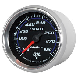 AUTOMETER 2-5/8", Full Sweep Mechanical, 140-280°F Cobalt Series Oil Temperature Gauge AU7941 Autofit