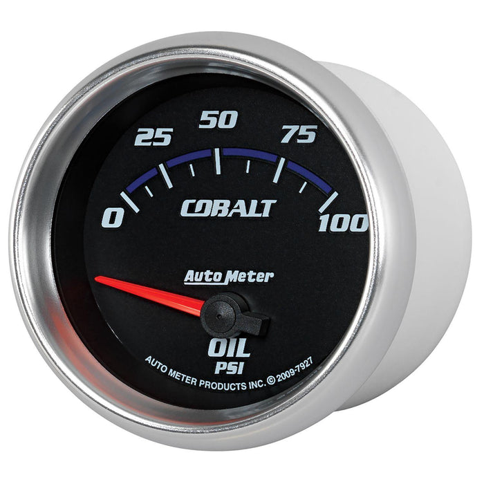 AUTOMETER 2-5/8", Short Sweep Electric, 0-100 psi Cobalt Series Oil Pressure Gauge AU7927 Autofit