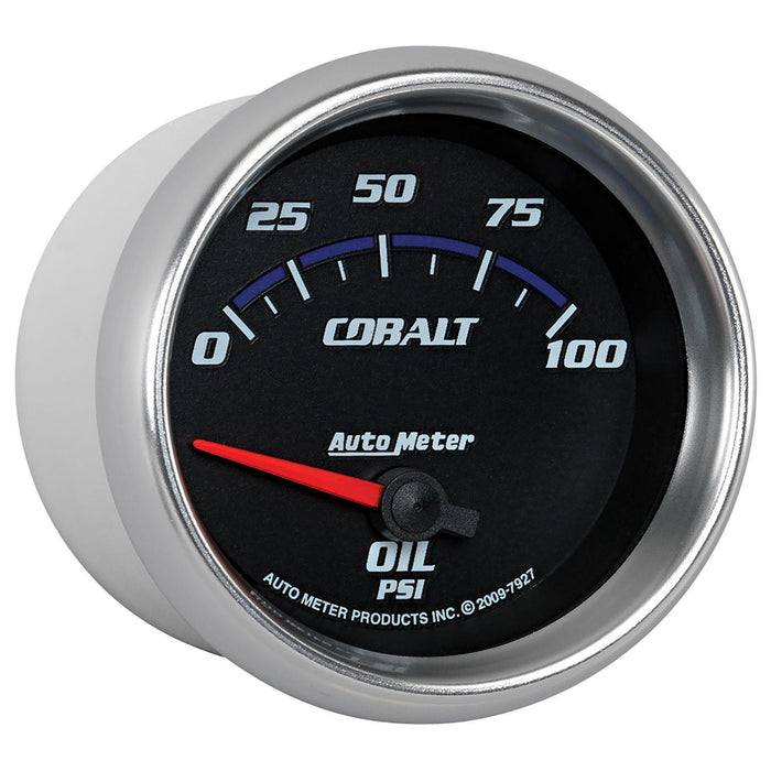 AUTOMETER 2-5/8", Short Sweep Electric, 0-100 psi Cobalt Series Oil Pressure Gauge AU7927 Autofit