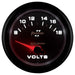 AUTOMETER 2-5/8", Short Sweep Electric, 8-18 volts Phantom II Series Voltmeter Gauge AU7891 Autofit