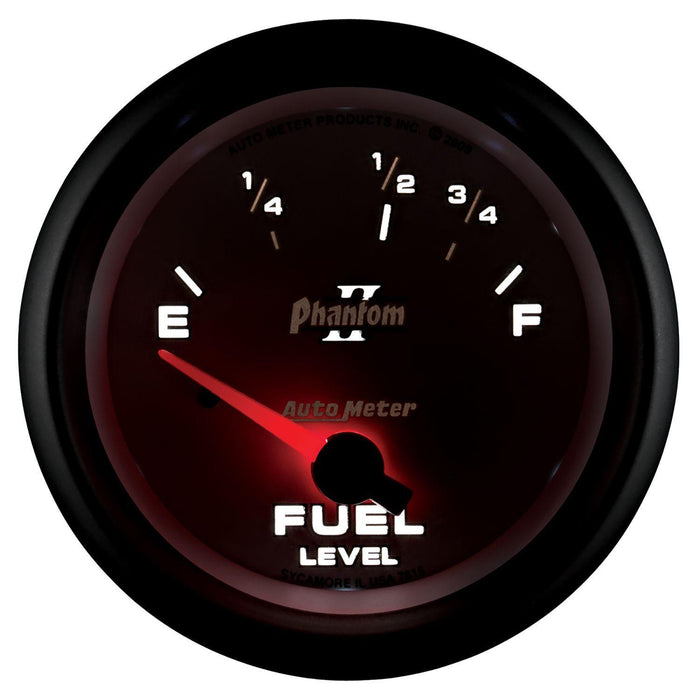 AUTOMETER 2-5/8", Short Sweep Electric, Ford, 73 ohms Empty/10 ohms Full Phantom II Series Fuel Level Gauge AU7815 Autofit