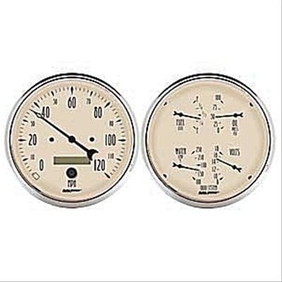 AutoMeter AutoMeter Antique Beige Analog Gauge Kits 1803 Autofit
