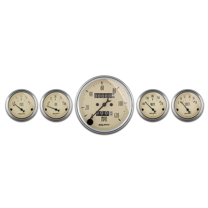 AutoMeter AutoMeter Antique Beige Analog Gauge Kits 1808 Autofit