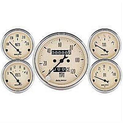 AutoMeter AutoMeter Antique Beige Analog Gauge Kits 1808 Autofit