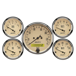 AutoMeter AutoMeter Antique Beige Analog Gauge Kits 1809-M Autofit