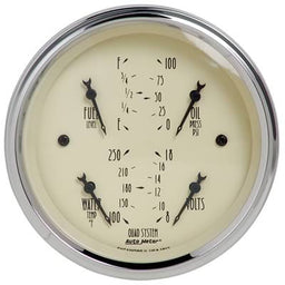 AutoMeter AutoMeter Antique Beige Analog Gauge Kits 1812 Autofit