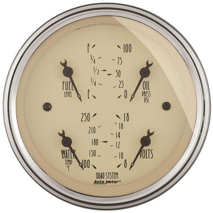 AutoMeter AutoMeter Antique Beige Analog Gauge Kits 1820 Autofit