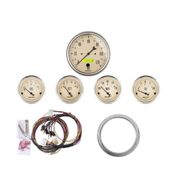 AutoMeter AutoMeter Antique Beige Analog Gauge Kits 7034-AB Autofit