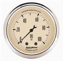 AutoMeter AutoMeter Antique Beige Analog Gauges 1821 Autofit