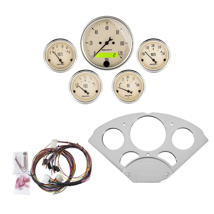 AutoMeter AutoMeter Antique Beige Instrument Clusters 7033-AB Autofit