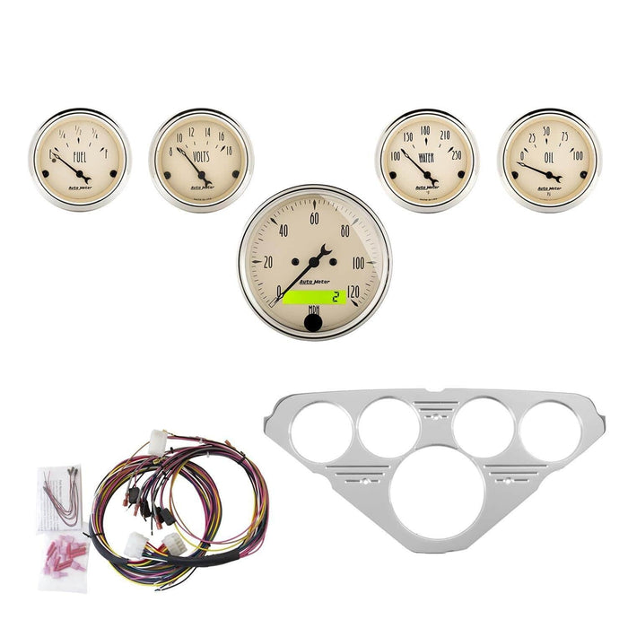 AutoMeter AutoMeter Antique Beige Instrument Clusters 7036-AB Autofit
