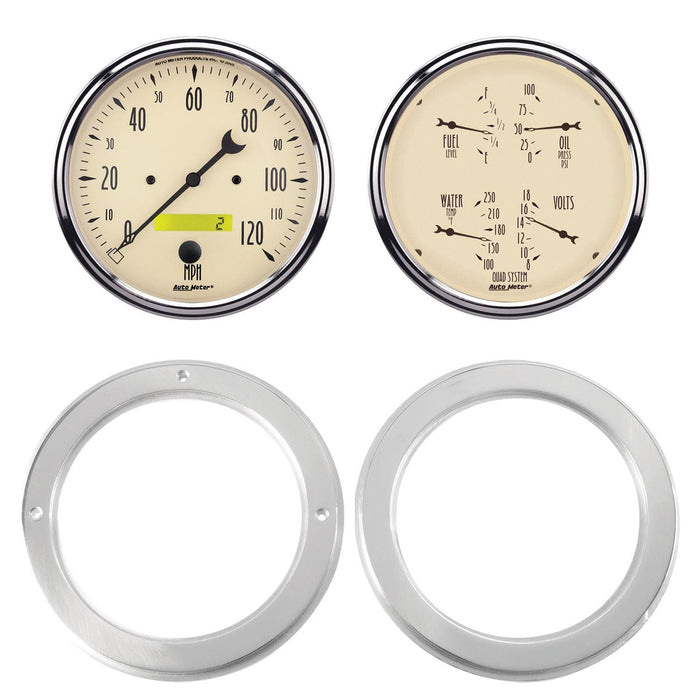 AutoMeter AutoMeter Antique Beige Instrument Clusters 7037-02 Autofit