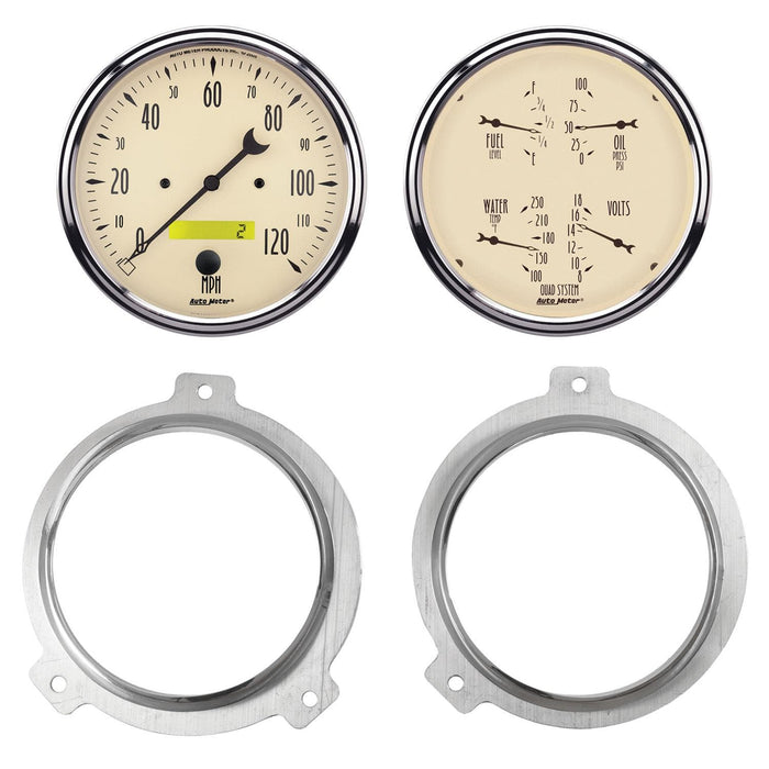 AutoMeter AutoMeter Antique Beige Instrument Clusters 7038-02 Autofit