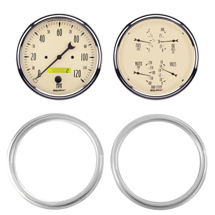 AutoMeter AutoMeter Antique Beige Instrument Clusters 7039-02 Autofit