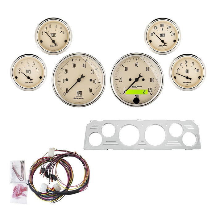 AutoMeter AutoMeter Antique Beige Instrument Clusters 7043-AB Autofit