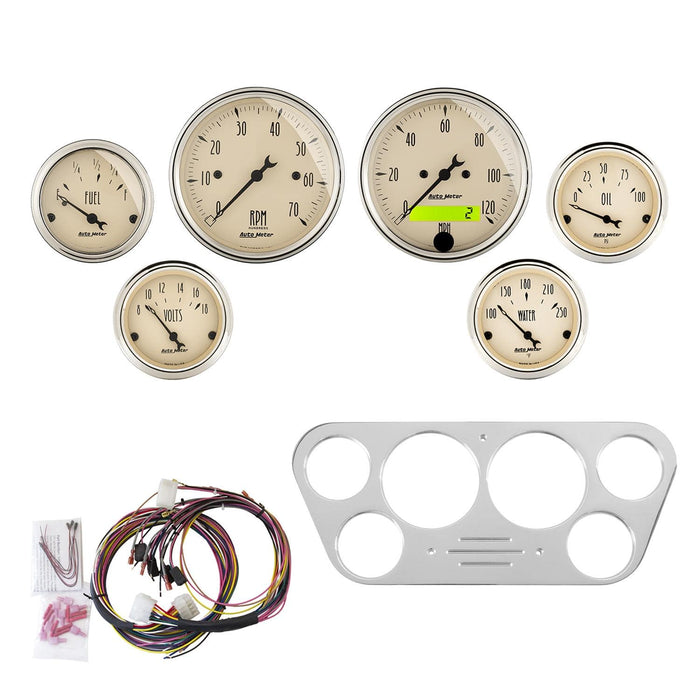AutoMeter AutoMeter Antique Beige Instrument Clusters 7048-AB Autofit