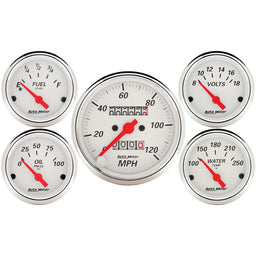 AutoMeter AutoMeter Arctic White Analog Gauge Kits 1300 Autofit