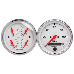 AutoMeter AutoMeter Arctic White Analog Gauge Kits 1308 Autofit