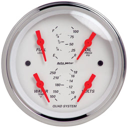 AutoMeter AutoMeter Arctic White Analog Gauge Kits 1309 Autofit