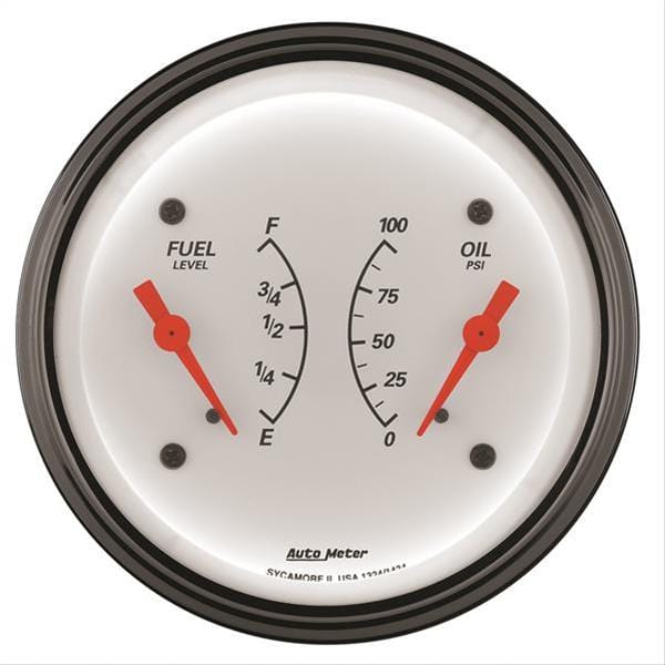 AutoMeter AutoMeter Arctic White Analog Gauge Kits 1324 Autofit