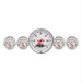 AutoMeter AutoMeter Arctic White Analog Gauge Kits 1340 Autofit