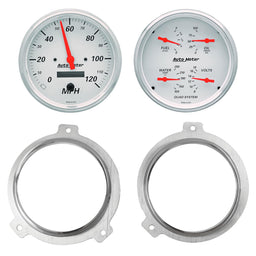 AutoMeter AutoMeter Arctic White Instrument Clusters 7038-03 Autofit