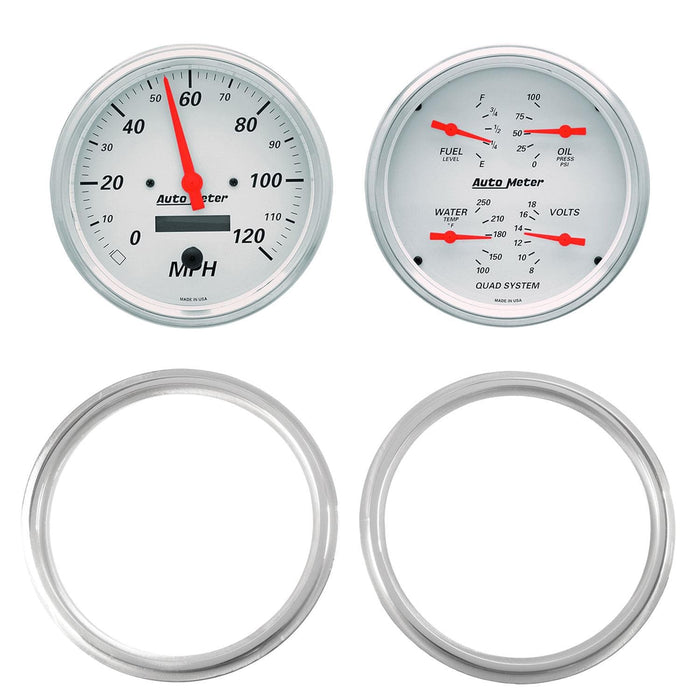 AutoMeter AutoMeter Arctic White Instrument Clusters 7039-03 Autofit